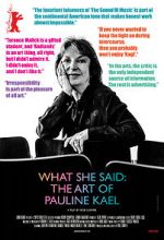 Watch What She Said: The Art of Pauline Kael Zmovies